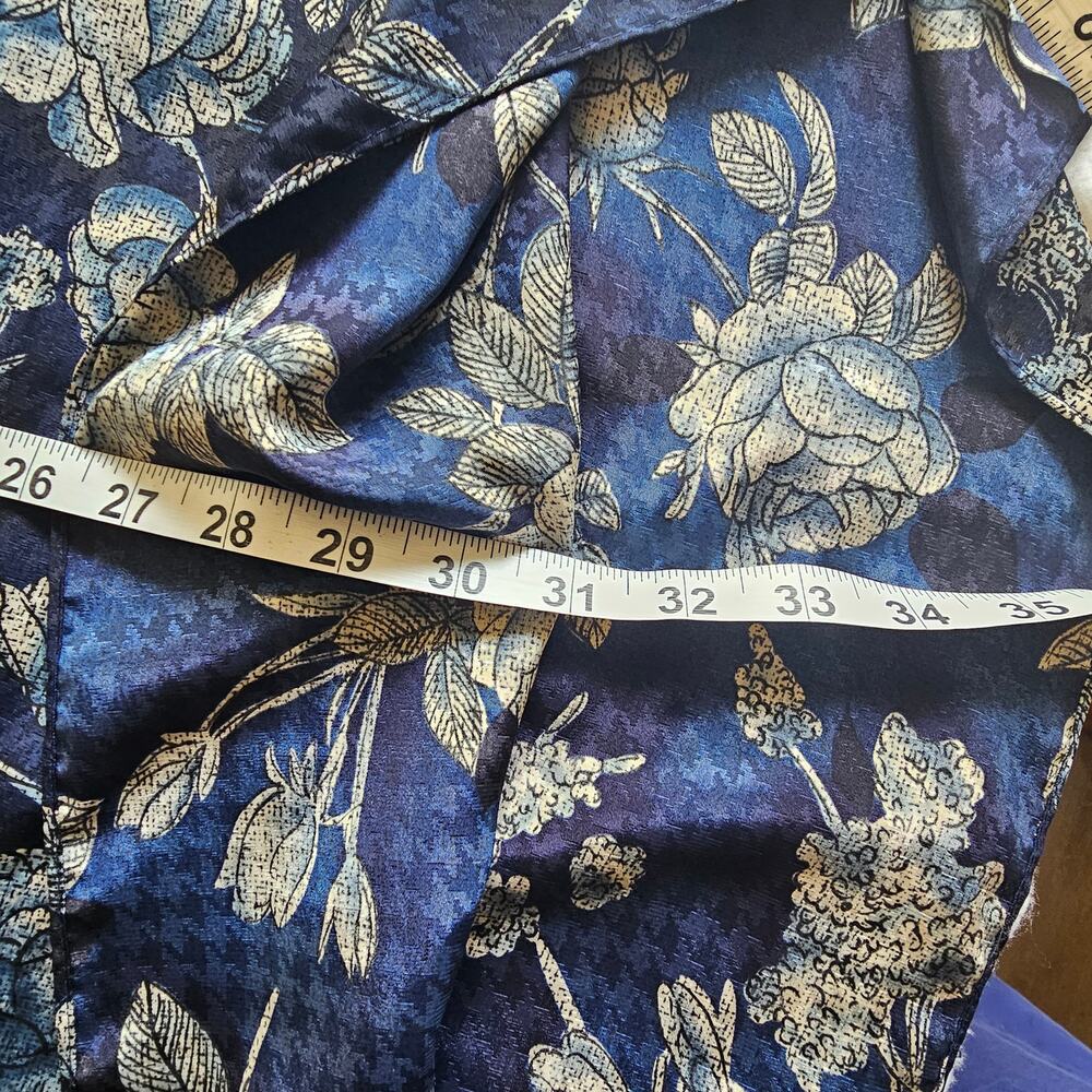 Vintage California Dynasty Women's Full length Kaftan Kimono, Blue, One Size - Picture 9 of 13